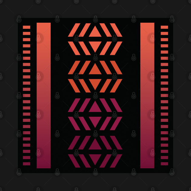 “Dimensional Levels” - V.3 Orange/Red - (Geometric Art) (Dimensions) - Doc Labs by Doc Labs