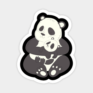 Panda Bear Family Magnet