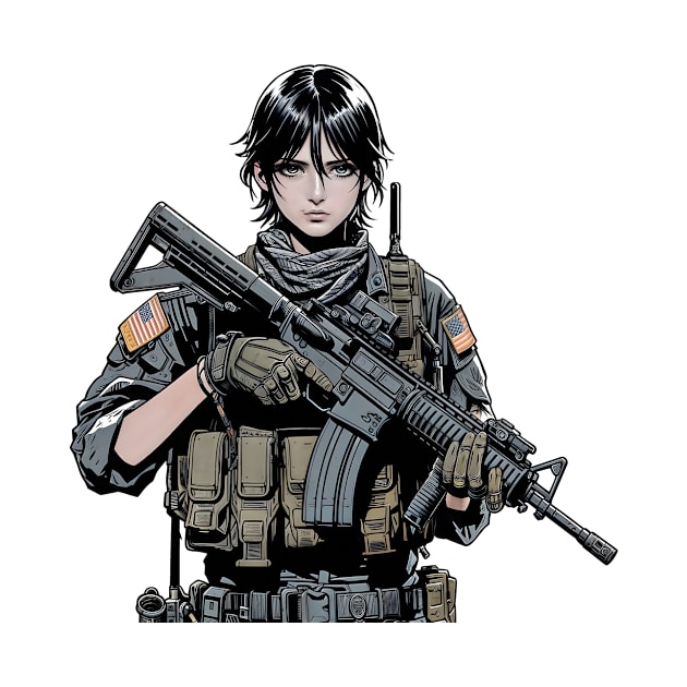 Tactical Girl by Rawlifegraphic