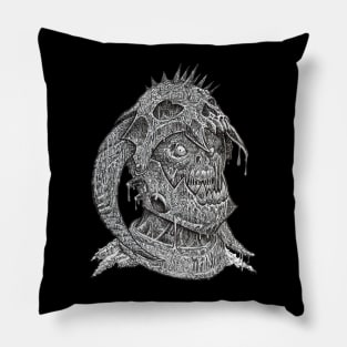 Zombie Skull Warrior #16 Pillow