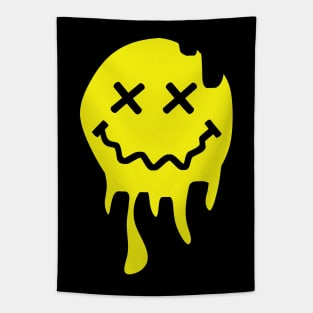 ACID SMILEY (MELTING) #9 Tapestry