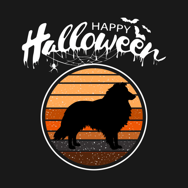 Funny Happy Halloween Beautiful Sheltie Men Women Kids Gift by mlleradrian