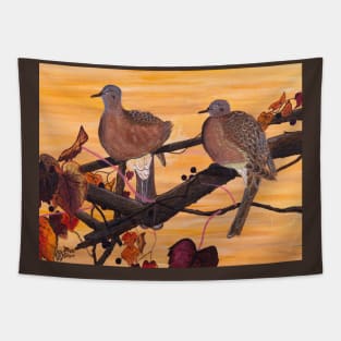 Doves at Dawn Tapestry