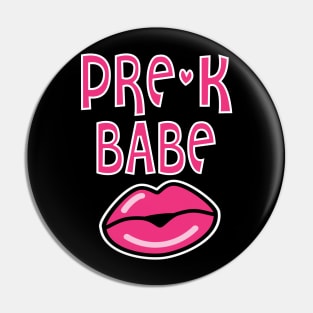 Pre K Babe Kindergarten Teacher Back to School Pin