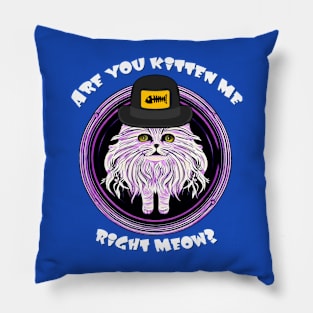 Cat: Are you Kitten Me, Right meow? Pillow