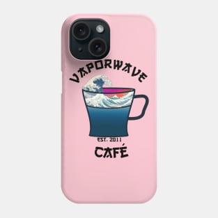 Vaporwave Aesthetic Great Wave Off Kanagawa Cafe Coffee Tea Phone Case