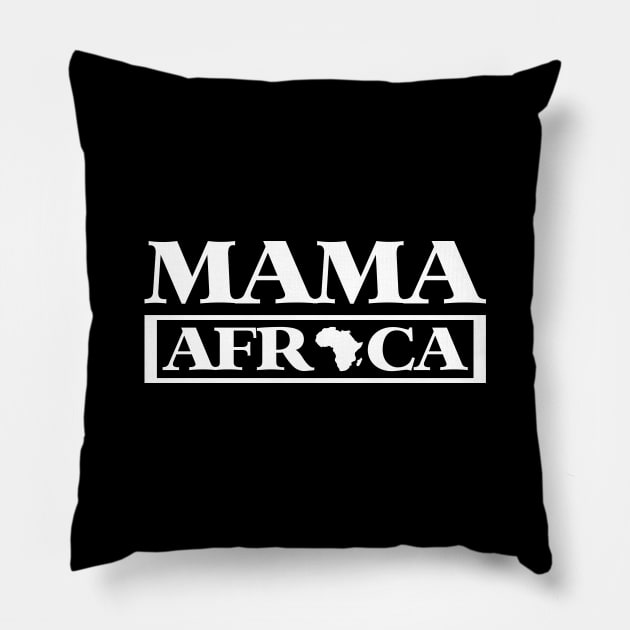 Africa Map, Mama Africa, African Black Pride Pillow by alzo