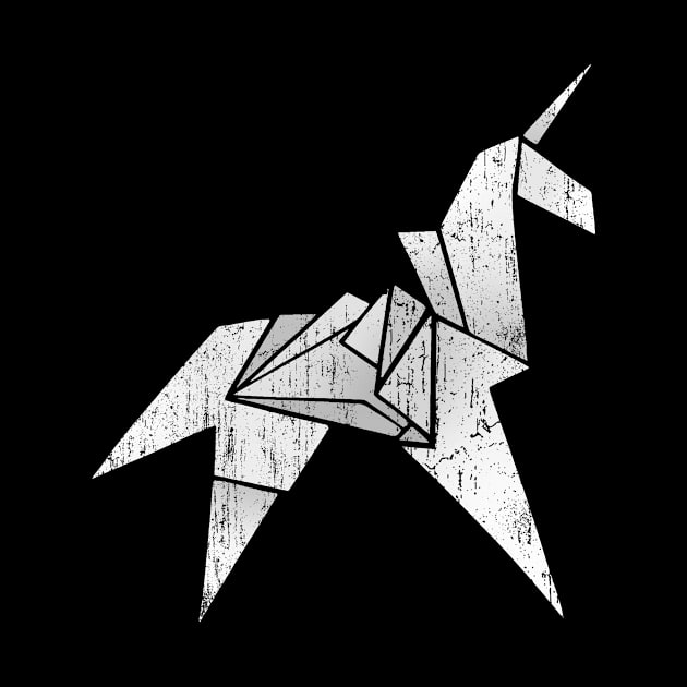 Blade Runner Unicorn Origami (Aged) by VanHand