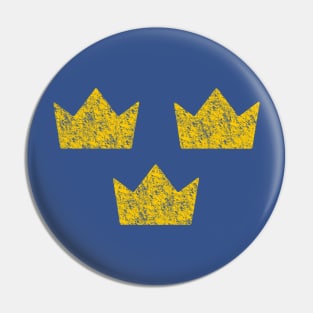 Swedish Crowns Pin