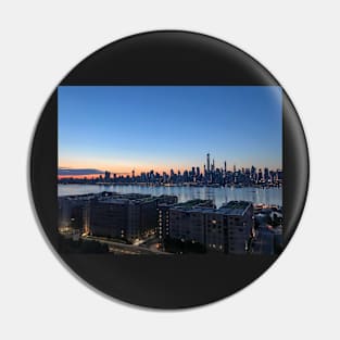 In the morning of New York City Pin