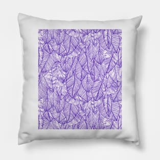 Purple Feather Angel Wings Print Pillow