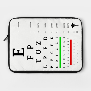 Snellen Eye Chart Laptop Cases Teepublic