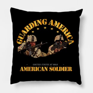 Guarding America - American Soldier Pillow