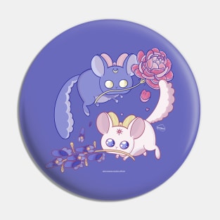 Kawaii Chinchillas Luna and Sol Pin