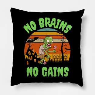 Halloween Gym Zombie Pillow