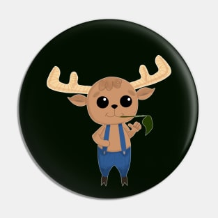 MOOSY THE CUTE LITTLE MOOSE Pin