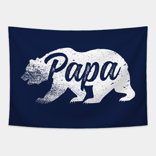 Papa Bear Father's Day T-Shirt Tapestry by Adamita