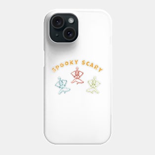 Spooky Scary Halloween Skeletons Vintage Beachy Color Gifts Phone Case