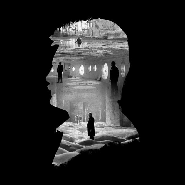 Andrei Tarkovsky Movie Silhouette Collage by burrotees