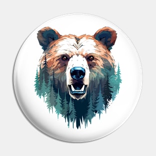 Grizzly Bear Animal World Wildlife Beauty Discovery Pin