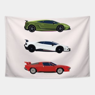 Lamborghini Italian Flag Tapestry