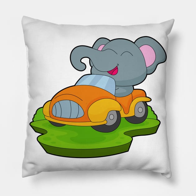 Elephant Car Pillow by Markus Schnabel