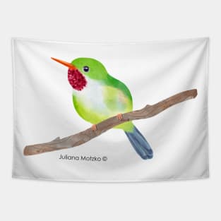 Jamaican Tody Bird Realistic Tapestry