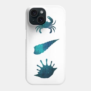 Marine Life Staples Collection: teal textured crustaceancore Phone Case