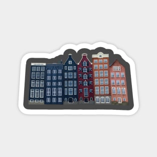 amsterdam houses netherlands skyline Magnet