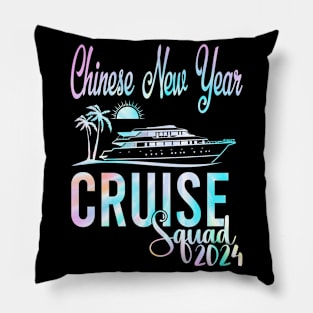 Chinese New Year Cruise 2024 Family Friends Vacation Matching Tee Pillow