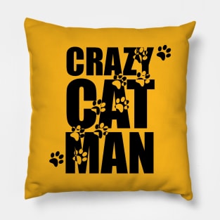 Crazy Cat Man (Light) Pillow