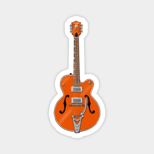 Solo Orange Guitar Magnet