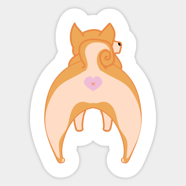 Red Shiba Inu Puppy Butt Shiba Inu Sticker Teepublic Uk