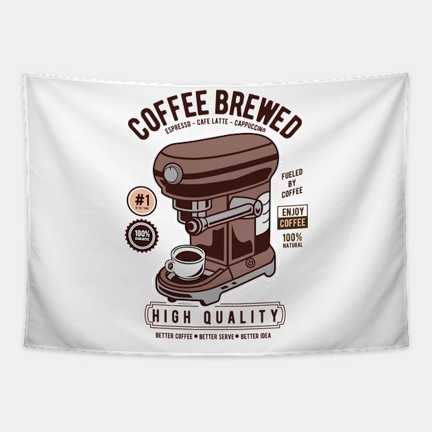 Coffeemachine Tapestry by ShirtyLife