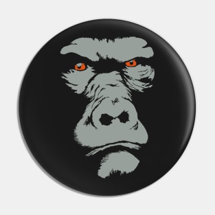 Gorilla silhouette, looks deep into your eyes Pin