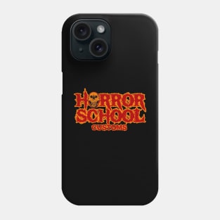 Horror School Customs Text Logo Phone Case