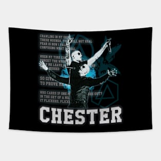 Chester Bennington t shirt Tapestry