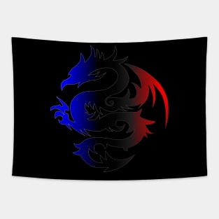 dragon tribal art Tapestry