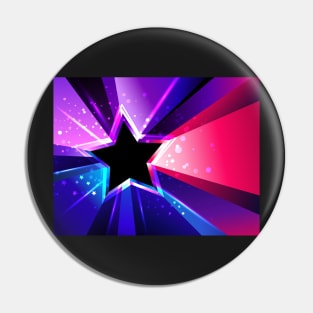 Tricolor Star Pin