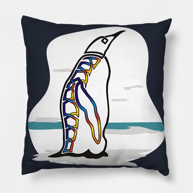 Pengwen hot Pillow by KnotYourWorld4