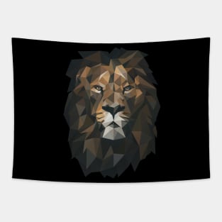 Low Poly Lion Tapestry