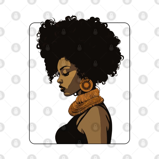 Afro Sista Art by DrumRollDesigns