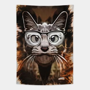 Curious Cat - Caricature Tapestry