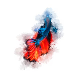 BLUE RED BETTA FISH T-Shirt