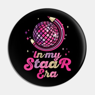 In My Staar Era Exam Testing Day Funny Teacher Globe Pin