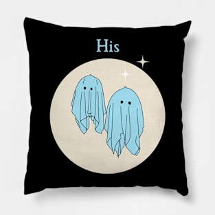 His, Matching Ghost Couple style 1 Pillow