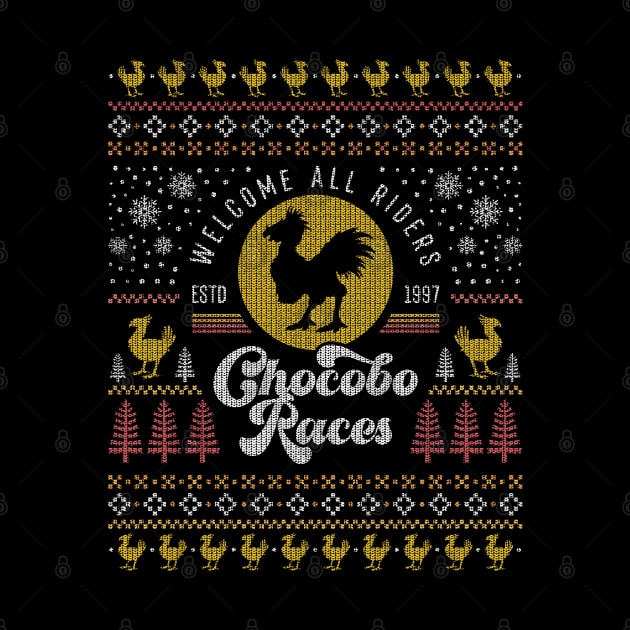 Chocobo Races Ugly Sweater by Lagelantee