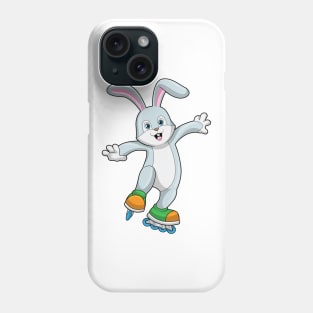 Rabbit as Skater with Inline skates Phone Case