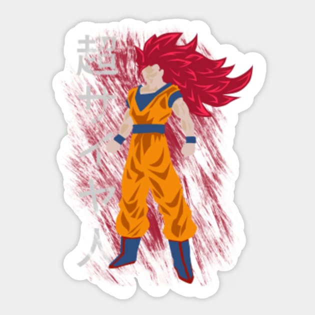 DBS - Goku Super Saiyan God Super Saiyan 3 - Dragon Ball Z - Sticker