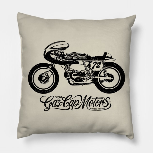 GASCAP CAFERACER Pillow by KUMAWAY